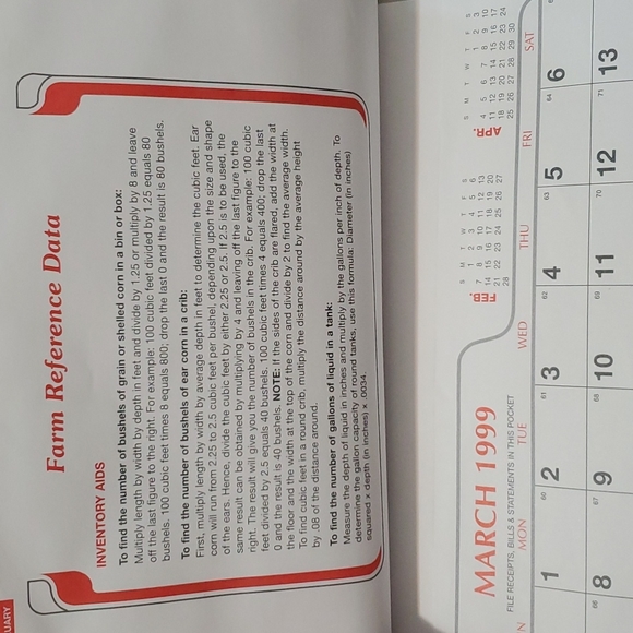 VTG Farm Tractor Calendar 1999 Wall Hanging Advertising ProAgCo Country Rustic - Picture 8 of 16